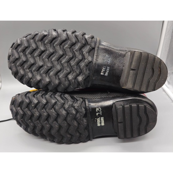 Iron Age Boots Mens 13 Black Rubber Slip Resist Sole Cushion Steel Shank‎ USA main image 4